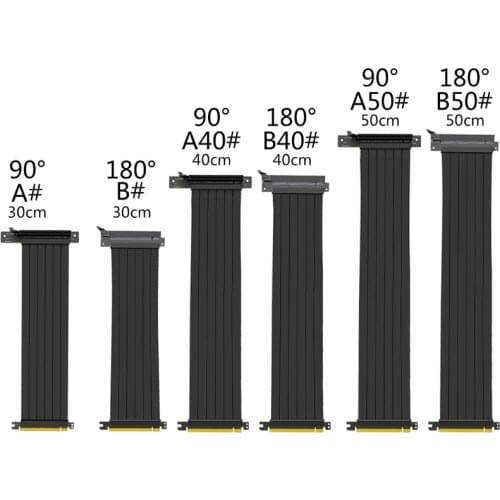 Full Speed 3.0 PCIE X16 Riser Cable Graphics Card Extension Cable PCI Express Riser Shielded Extender with antijam for GPU