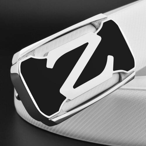 Luxury Golden buckle White belts men Strap Boy Casual Waistband High Quality genuine leather designer belt double Z Letter homme