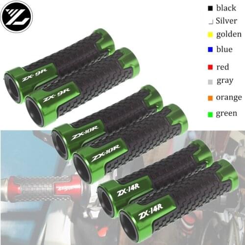 7/8"22mm Motorcycle handlebar grips & handle bar ends hand cap for KAWASAKI ZX-9R 1994-2003 ZX-10R 2004-2016 ZX-14R 2006-2016