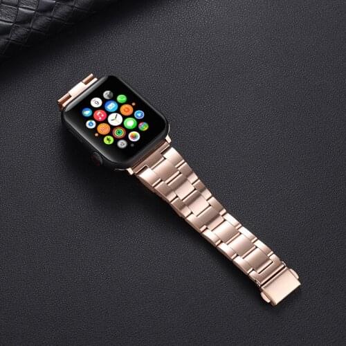 Apple Watch Thin waist strap, Upgraded Version Solid Stainless Steel Band Business Replacement iWatch Strap for Apple Watch