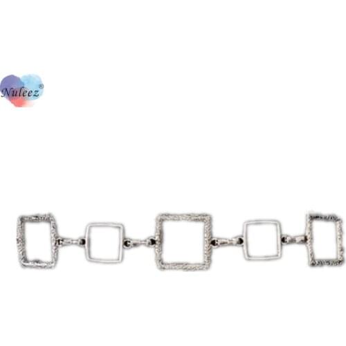 Nuleez Metal Chains Belts Female Silver Color Fashion Decoration For Dress Or Sweater Necklace Muti-use Accessories