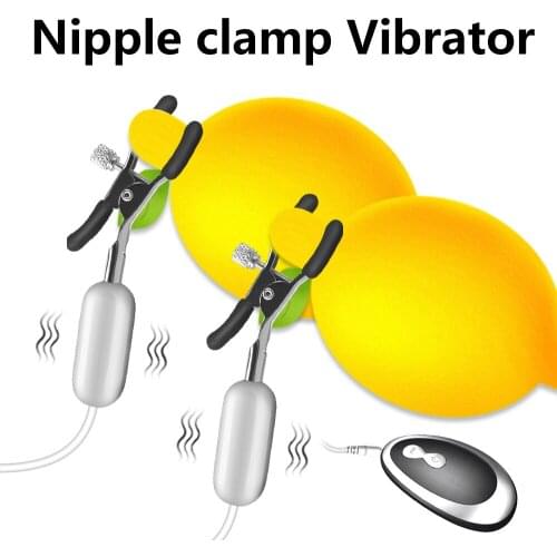 Breast Clamp Clips Vibrator For Women 20 Speeds Nipple Shaking Clamps Breast Clip Sex Slaves Sex Toys Stimulate Sex Shop