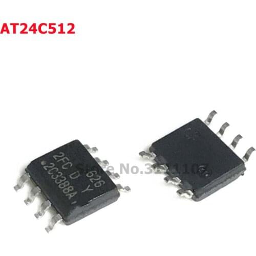 10pcs/lot AT24C512 AT24C512C-SSHD-T 2FCD 2FC SOP8