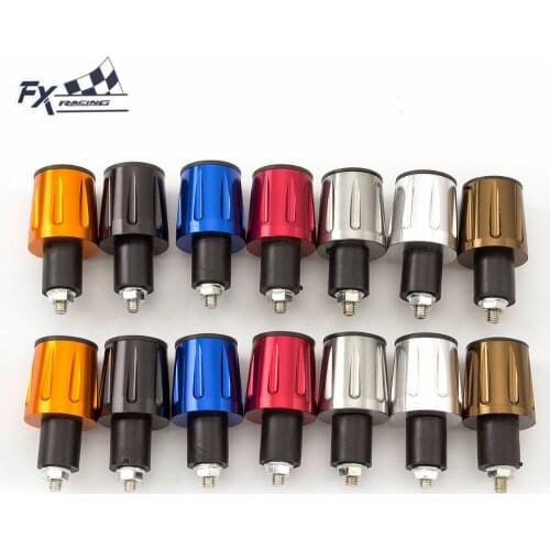 7/8" 22mm For Universal Aluminum Motorcycle CounterWeights Handlebars Grips Ends Bar Ends Plugs Cap Counter Weights Cap 2PCS Set