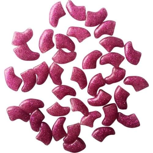 20pcs / Bag Soft Cat Nail Caps Cat Nail Cover Paw Caps Pet Nail Protector With Free Adhesive Glue Cute