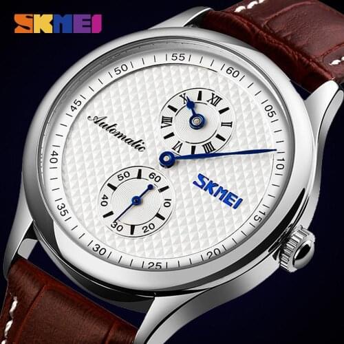 Automatic Watches Watch Men Automatic Mens Mechanical Wristwatches Creative Hollow Dial Male Hour Clock reloj hombre New SKMEI