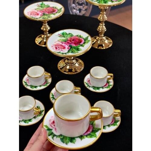 Drop Tea Set 12 pieces Rose White