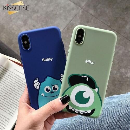 KISSCASE Cute Cartoon Phone Case For iPhone XR X XS MAX Cover Soft TPU Silicone Case For iPhone 7 8 6 6s Plus For 5 5S SE Fundas