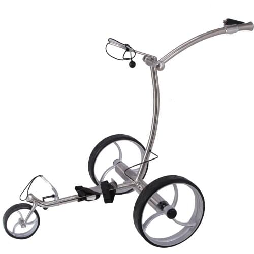 New concept stainless steel golf cart electric golf cart hot golf bag trolley