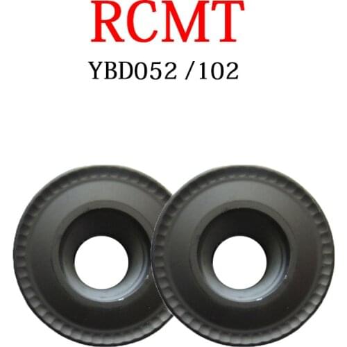 RCMT Milling Inserts 10pcs 0803MO RCMT1204MO RCMT1606MO YBD102 YBD052 For Cast Iron Milling Machine CNC Lathe Tool Holder Shank