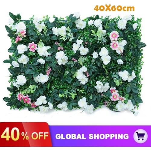 60*40cm Artificial Plant Lawn DIY Background Wall Simulation Grass Leaf lawn wedding carpet Home Decor grass carpet Turf Office