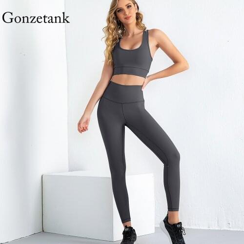 Yoga Set Gym Set Women Yoga Sets Women Gym Clothes New 21 Spring and Summer Womens Sports Two-piece Yoga Clothing Suit Gym Set