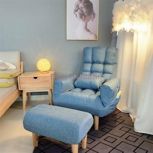 Lazy Sofa Tatami Breastfeeding Breastfeeding Chair Foldable Recliner Girl Small Apartment Net Red Single Bedroom Sofa