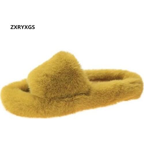 Best Sale 2020 New New Winter Slippers Home Shoes Fashion Casual All-match Women Slippers Womens Shoes Flat Large Size