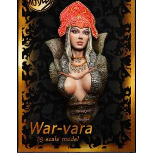1/9 Scale Resin Bust Sexy WAR VARA Unpainted Figure Model Kit Free Shipping