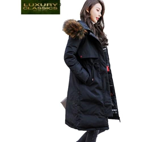 Newest 2021 Womens Parka Fashion Winter Feminine Cotton Coat Both Sides Wear Print Long Parkas Lady Tops Jackets LWL603