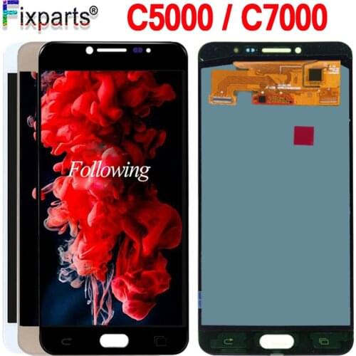 New 5.7" AMOLED LCD C5000 for SAMSUNG Galaxy C7 LCD Display C7000 Touch Screen Digitizer Assembly SM-C7000 LCD SM-C5000 C5