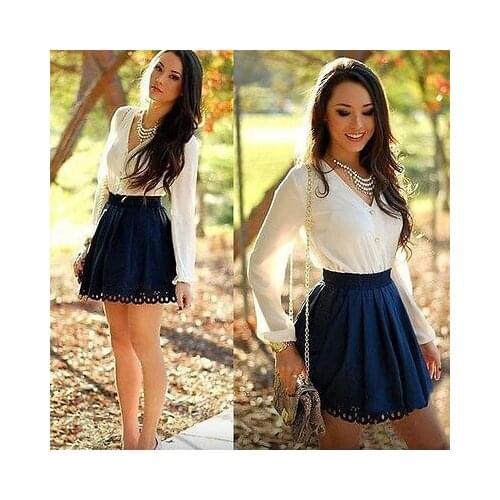 New Elegant Fashion Women Loose Long Sleeve Evening Sexy Party Nightclub Mini Dress S-XL