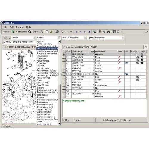 Landini 7.4 description of the catalogue