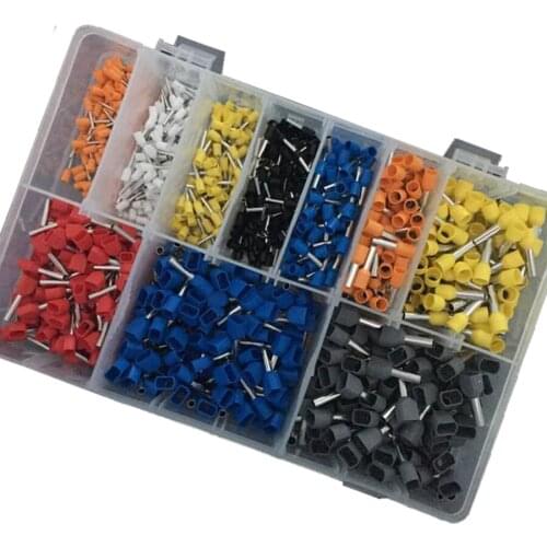 Wholesale Wire Accessories copper insulation Cord end ferrul Terminals with 1000 pieces