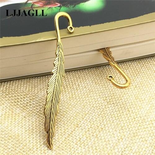 20pcs 9*80mm Zinc Alloy Gold Plated Big Feather Swan Plumage Charms Pendants Bookmark For DIY Jewelry Making Findings ASH013
