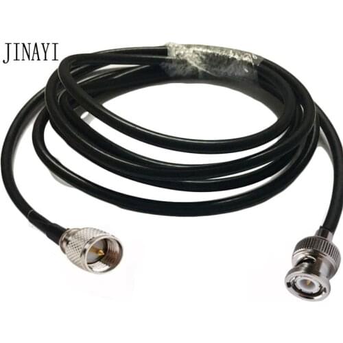 RG58 50-3 Coax Cable BNC male plug to Mini UHF Coaxial Connector Cable 50ohm 2m 5m 10m 20m