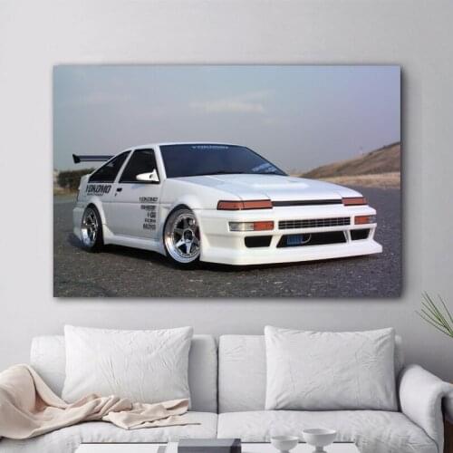 Modern Art Print Poster Vehicle Toyotas Corolla AE86 Tuning Car Wall Picture Canvas Painting Living Room Decor