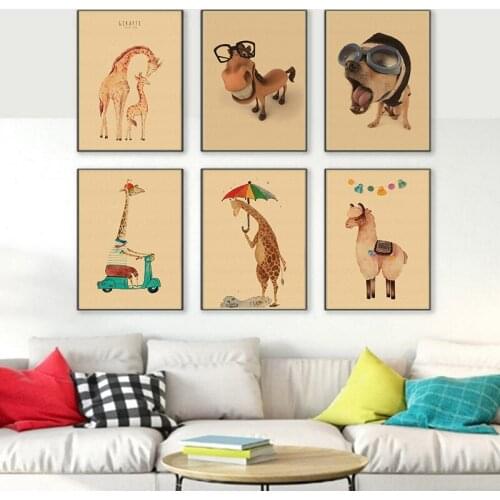Modern Home Decoration Nordic Kraft poster Painting Pictures Wall Art Prints Modular Interesting Poster For Living Room