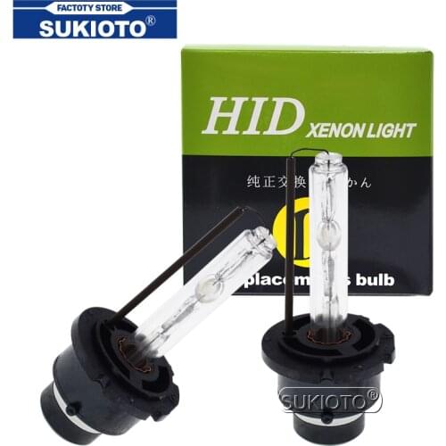 SUKIOTO 2PCS Original 35W 55W D2S D2R 6000K Xenon Lamp Light 3000K-10000K HID Replacement Bulbs For Lexus ES350 GS350 RX350