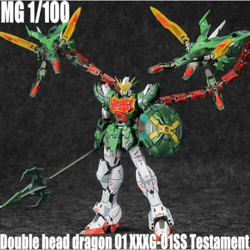 SUPER NOVA MG 1/100 Double head dragon 01 XXXG-01SS Testament Mobile Suit Anime Action Figures Assemble Model Kits