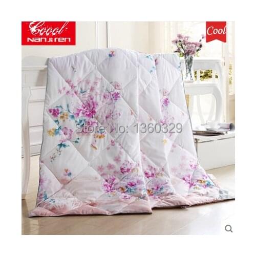 Top Ice Silk Summer Quilted Comforter King Size Summer Quilts Bed Set Thin Summer Quilt Patterns Blanket Cover Free Shipping
