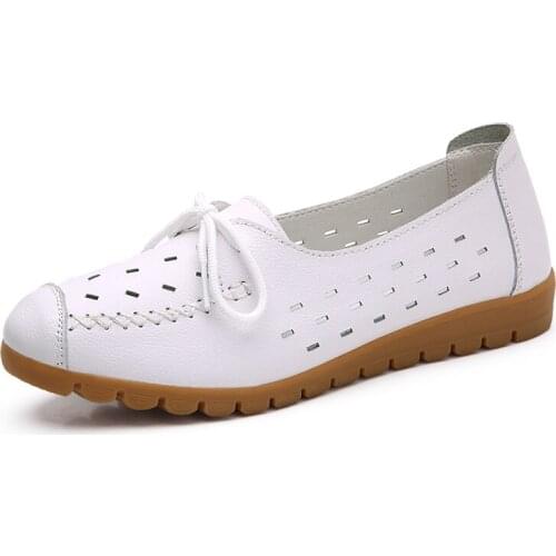 Women Tennis Shoes Leather Comfortable Breathable Sneakers for Lady Soft Sole Non-Slip Walking Sports Chaussure Femme