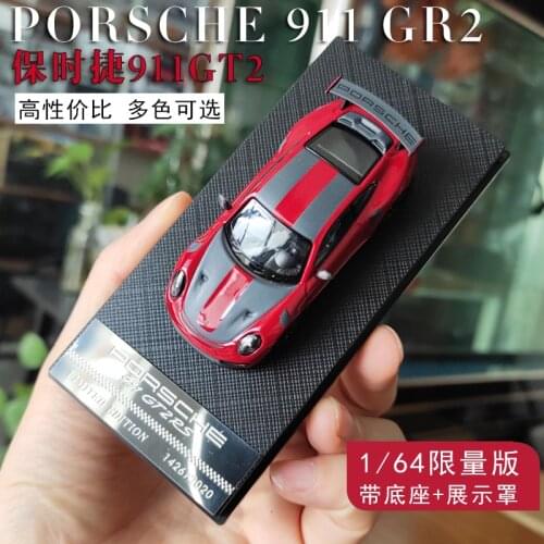 1:64 Porsche 911 GT2 RS Sports car Limited simulation alloy car model collection toy