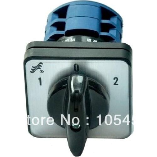 1)Rotary Switch 48*48*43mm Cam Changeover Switch 20A Dual Power 3Lock 8Terminal