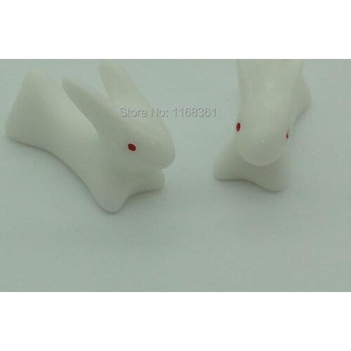 1pcs/lot resin solid kawaii rabbit cartoon 27mm fairy garden gnome moss terrarium decor crafts bonsai home DIY A115-7