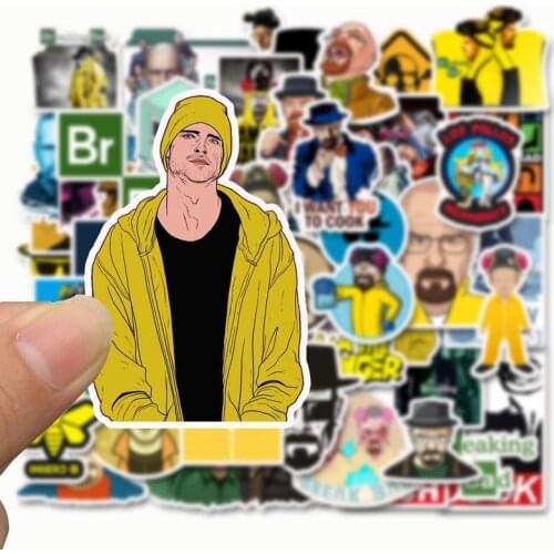10/50pcs Breaking Bad Waterproof PVC Children Stickers Skateboard Guitar Suitcase Freezer Graffiti Sticker Kids Classic Toy