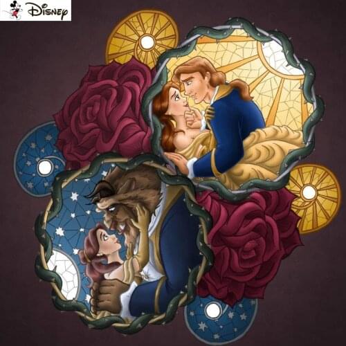 Disney Diamond Painting "Cartoon beauty beast" DIY 5D Diamond Embroidery Sale Full Set Rhinestone Cross Stitch Home Decor A30273