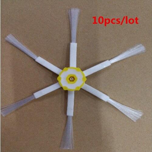 10pcs Upgrade 6-Armed Side Brushes for iRobot Roomba 880 980 Series Robotic Vacuum Cleaner Accessories Replacement Side Brushes