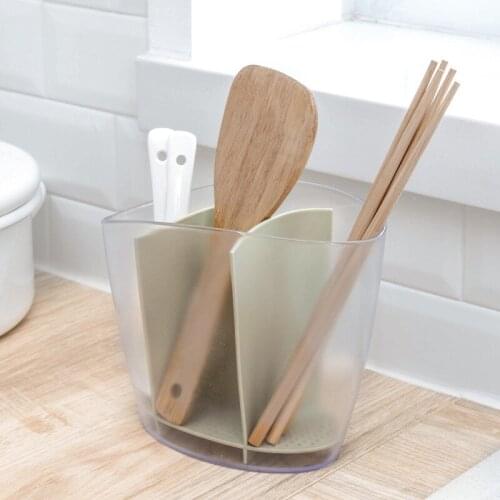 Household Plastic Tableware Storage Basket Multi-Purpose Removable Drain Rack Washable Chopsticks Fork Spoon Storage Box
