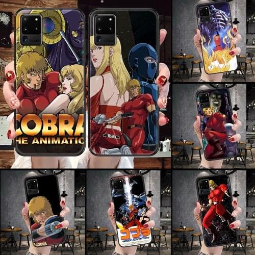 Cobra the Animation Anime Phone case For Samsung Galaxy Note 4 8 9 10 20 S8 S9 S10 S10E S20 Plus UITRA Ultra black trend funda