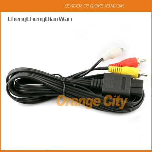 ChengChengDianWan 1.8M 6FT AV TV S-Video Super For N 64 SNES For NGC For N64 AV Cable