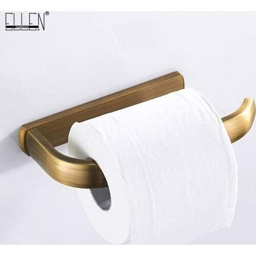 Bathroom Toilet Paper Holder Antique Bronze Toilet Roll Holder Wall Mounted Copper Tissue Roll Hanger EL0286