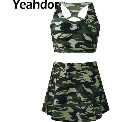 Kids Girls Summer Swimwear Swimming Suit Straps Hollow Out Back Vest Tops and Skirt Set Children Beach Swimwear Bathing Suits