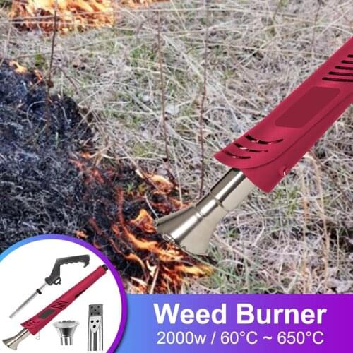 2000W Electric Thermal Weeder Hot Air Weed Killer Grass Flame/Weed Burner of Garden Tools Lawnmower Weeder Power Tool