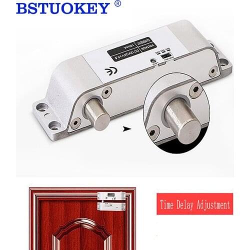 Electric Mortise Lock DC 12V Fail Safe NC Electric Drop Bolt Door Lock Access Control Security Lock time delay 0/3/6/9