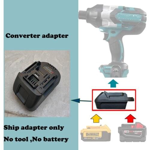 USB battery adapter For dewalt and milwaukee 18/20V lithium Battery convert for Makita 18V lXT tool use