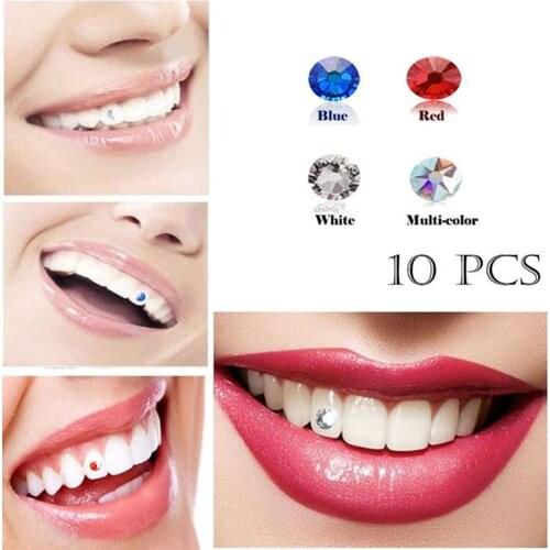 Dental Colorful Crystal Acrylic Tooth Jewelry Gem Ornaments DecorDental Decorative Oral Care Rivet Dentistry Tooth Decorations