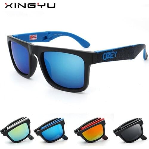 2020 Folding Sunglasses KEN BLOCK Men Brand Designer Sun glasses Reflective Coating Square Spied For Women Oculos Eyewear gafas