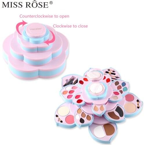 Makeup Set Professional Magical Rotating Plum Blossom Makeup Palette Cosmetic Set Perfect Valentines Day Christmas Gift TSLM1