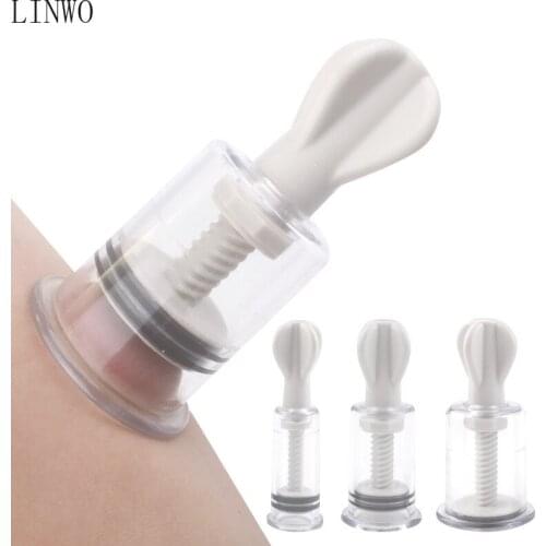 LINWO Nipple Sucker Breast Enlarger Pump Bdsm Bondage Breast Stimulator Erotic Product Pussy Clit Suction Vacuum Milk Clamps
